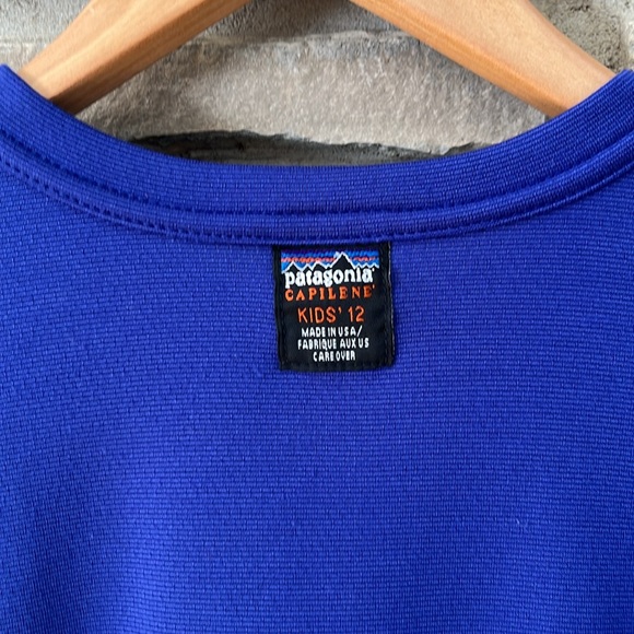Patagonia Capilene Purple Long Sleeve T-shirt Kids Size 12 - Picture 11 of 15